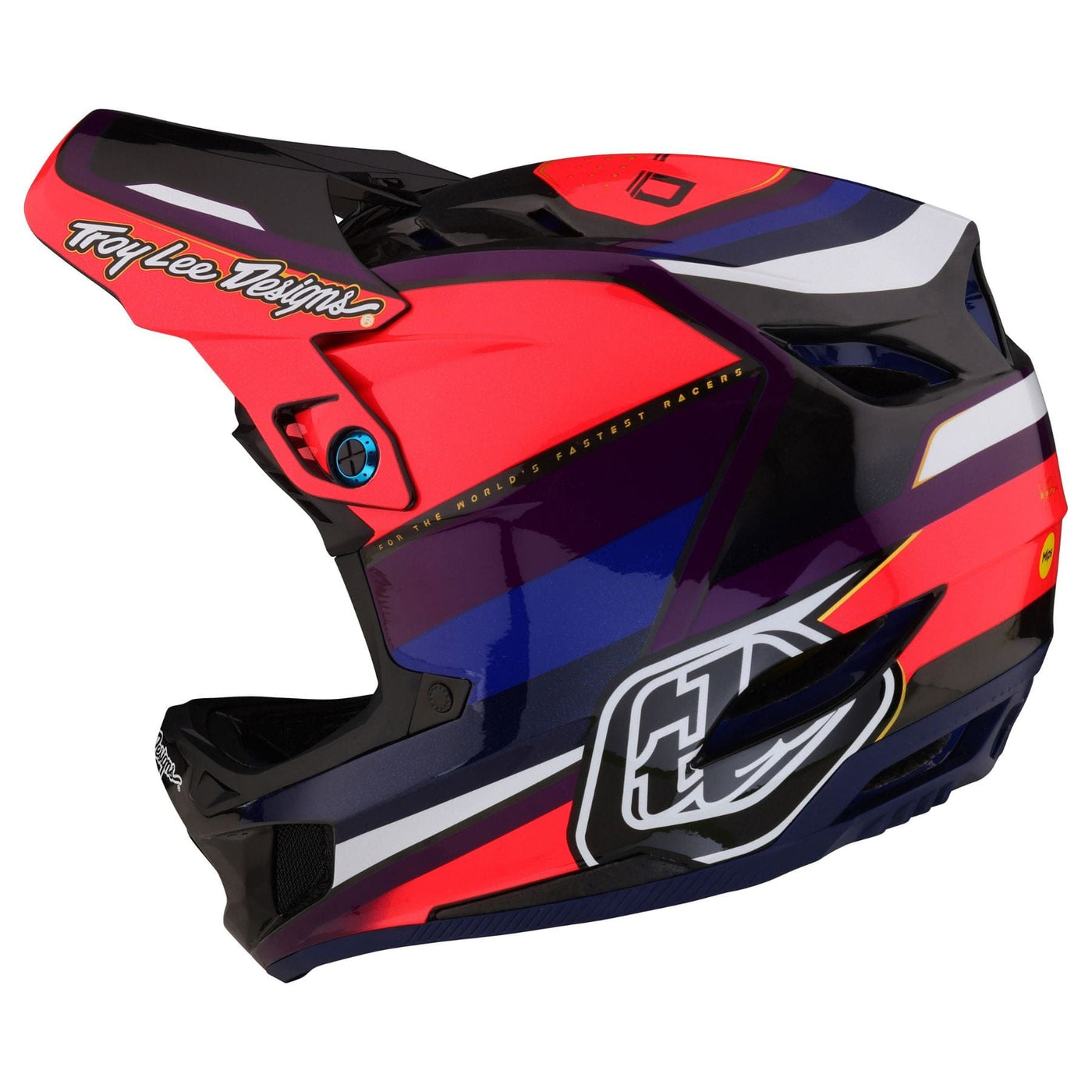 Troy Lee Designs D4 Carbon MIPS Helmet Reverb - Pink/Purple