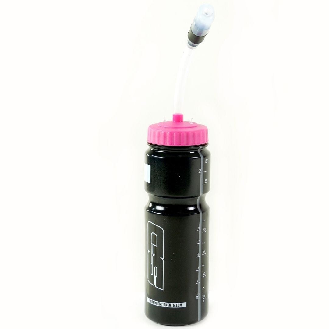 Ūdens Pudele SD Components V2 With Straw 700ml - Black/Pink