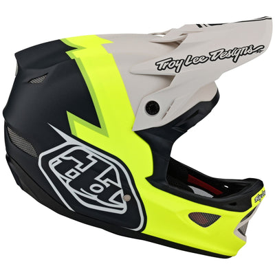 Troy Lee Designs D3 Fiberlite Helmet Volt  - Flo Yellow