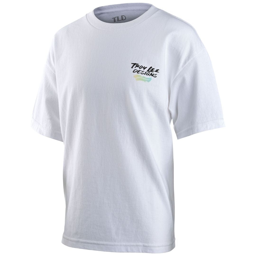 Troy Lee Designs Youth T-Shirt Feathers - White