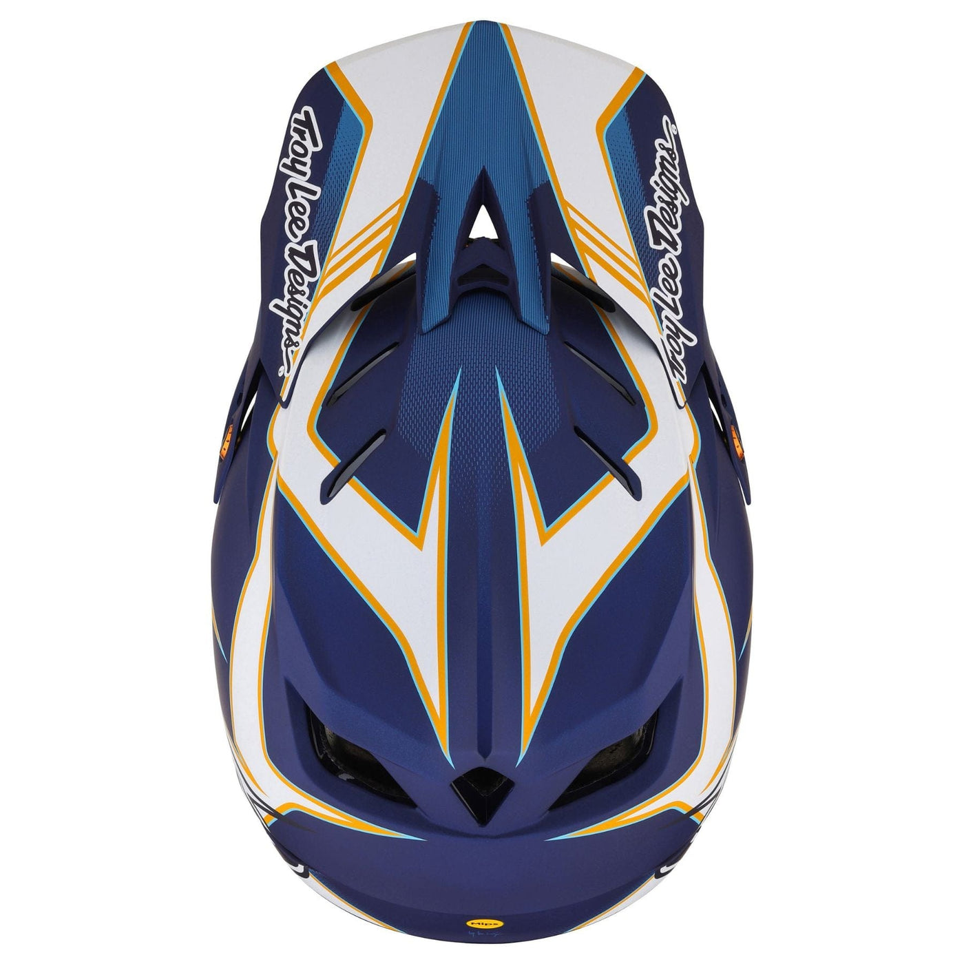 Troy Lee Designs D4 Composite MIPS Helmet Matrix - Blue