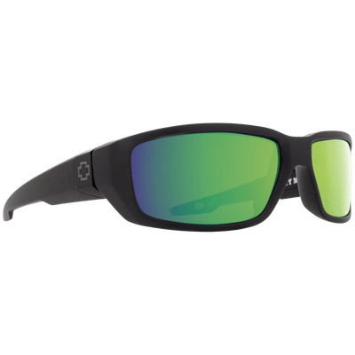 SPY DIRTY MO Polarized Sunglasses - Green/Soft Matte Black
