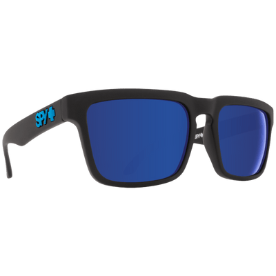 SPY HELM Polarized Sunglasses, Happy Lens - Blue