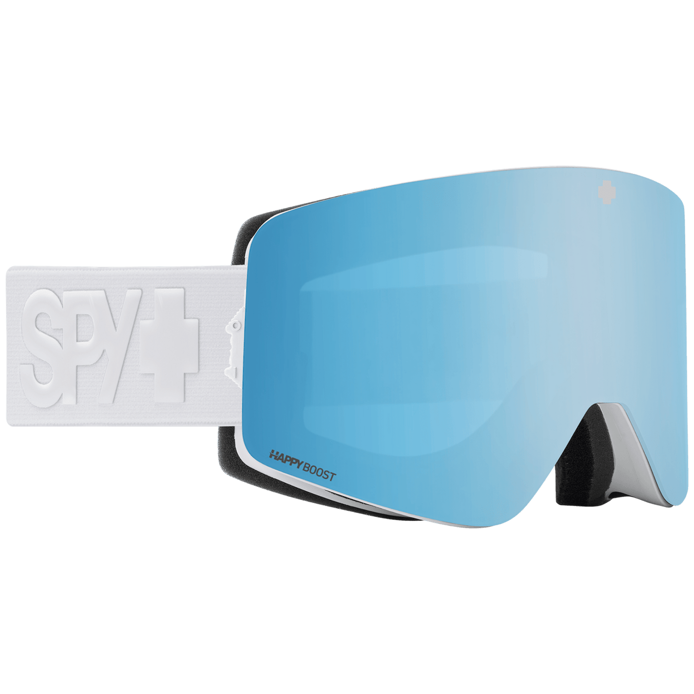 SPY Marauder Matte White Snow Goggles - Happy Boost Lens