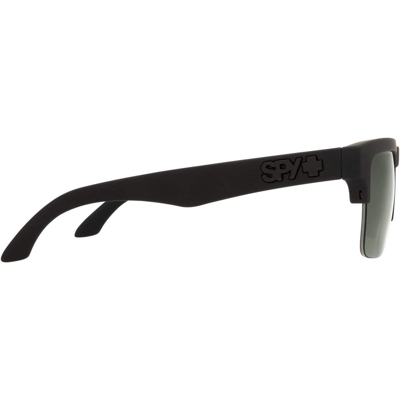 semi rimless sunglasses - black