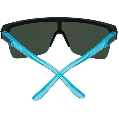 semi-rimless square frame sunglasses - blue