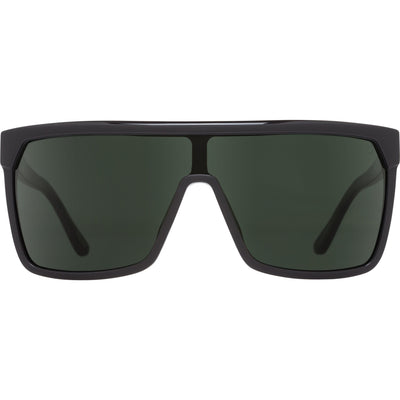 goggle style sunglasses - gray green lens