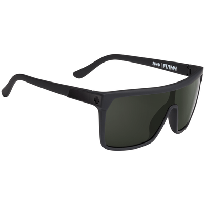 spy optic flynn oversized sunglasses - gray/green