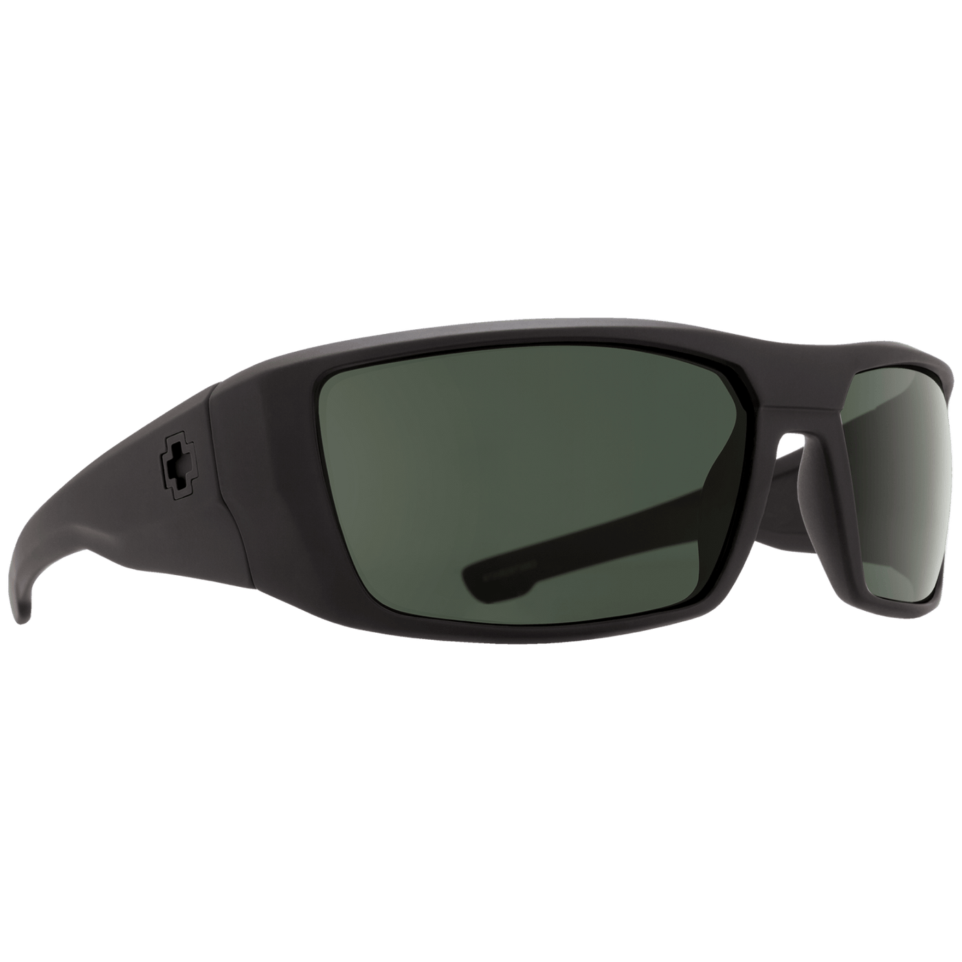 SPY DIRK Polarized Sunglasses, Happy Lens - Soft Matte Black