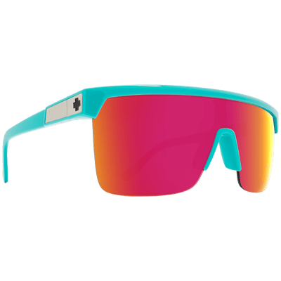 SPY FLYNN 5050 Sunglasses, Happy Lens - Pink/Teal