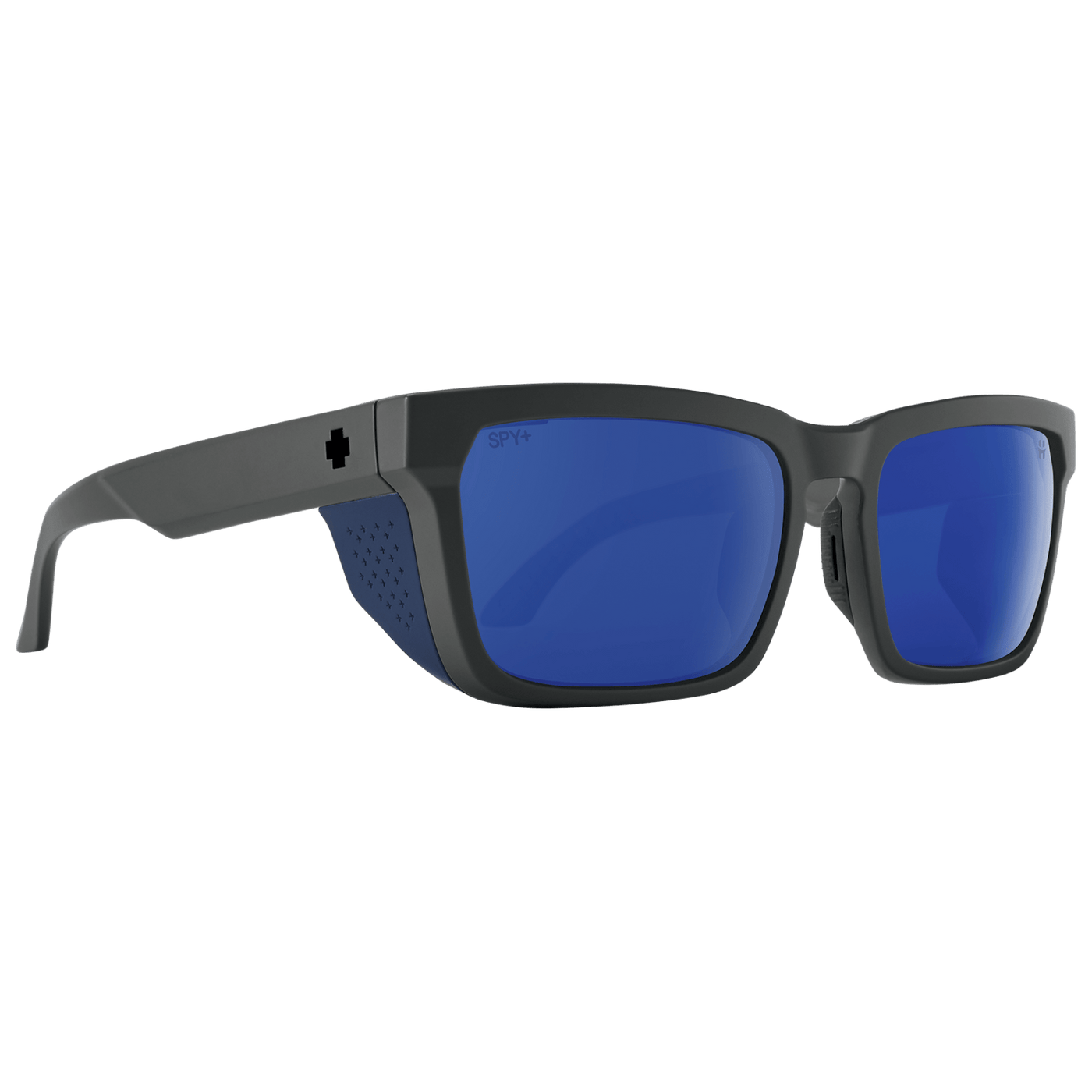 SPY HELM TECH Polarized Sunglasses, Happy Lens - Dark Blue