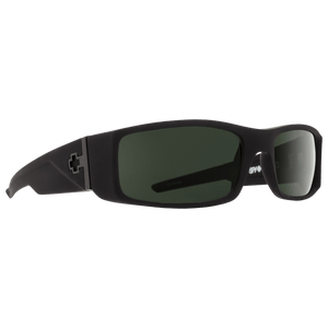 SPY HIELO Polarized Sunglasses, Happy Lens - Soft Matte Black