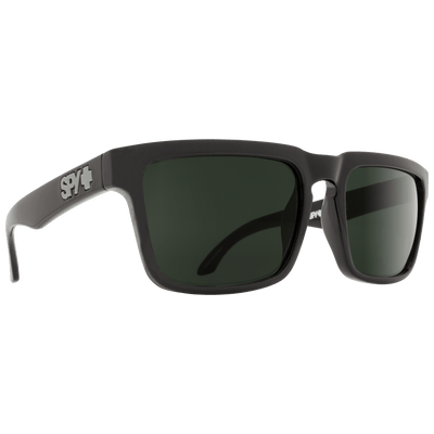 SPY HELM Polarized Sunglasses, Happy Lens - Gray/Green