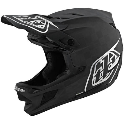Troy Lee Desgins D4 Carbon Helmet Visor Stealth - Black/Silver
